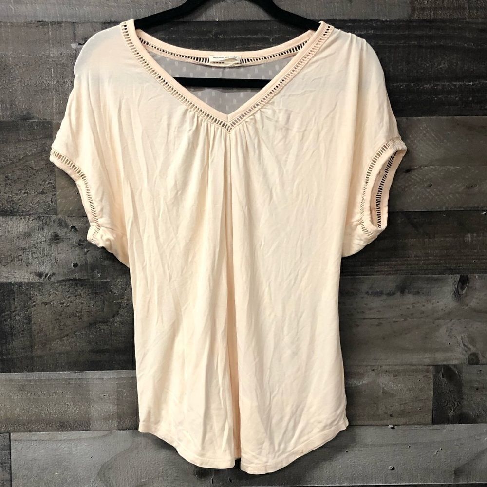 Meadow Rue size S light coral top
